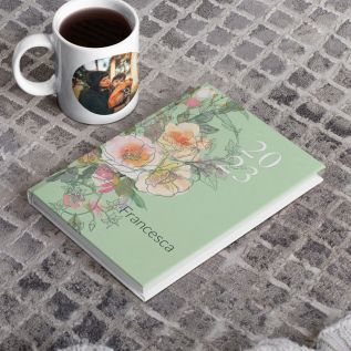 Floral Personalised Diary