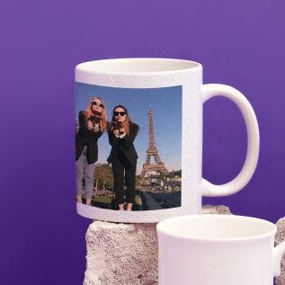 Right Hand Image Glitter Mug