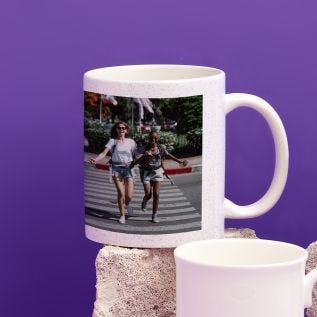 Double Image Glitter Mug