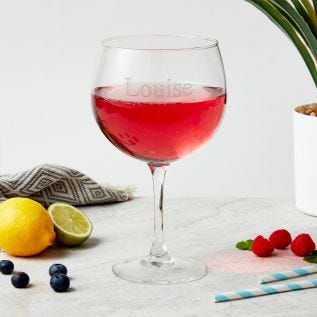 Personalised Engraved Gin Glass (Name)