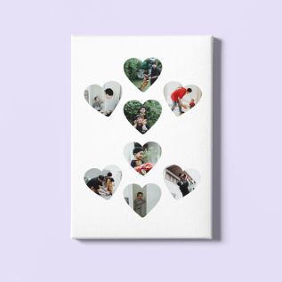 Heart Collage Canvas (20x30") 