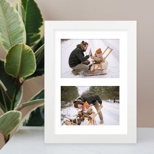 2 Image Harriet White Print and Frame