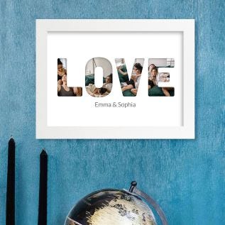 Love Harriet White Print and Frame