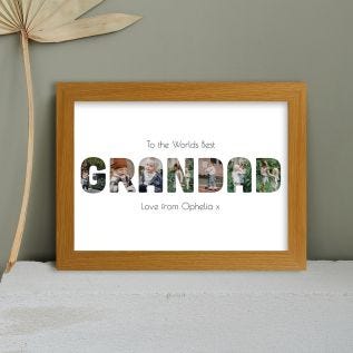 Grandad Harriet Light Wood Print and Frame