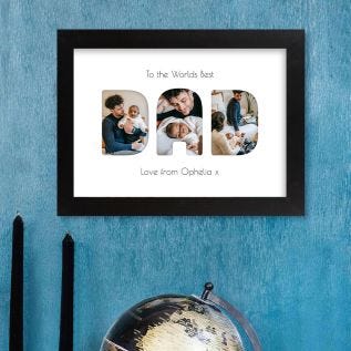 Dad Harriet Black Print and Frame