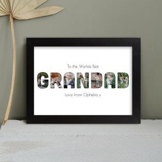 Grandad Harriet Black Print and Frame