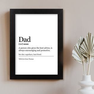 Dad Definition Harriet Print and Frame