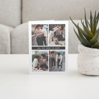 4 Photos and Text Card