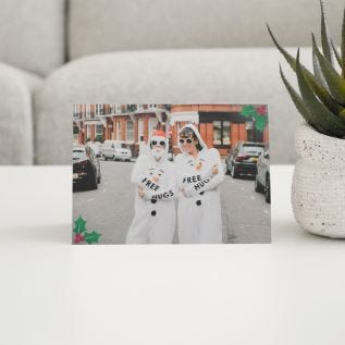 Full Image Holly Card
