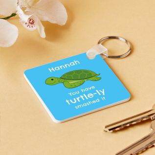 Turtle-ly Smashed It Keyring