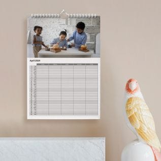 A4 Family Calendar - 5 People