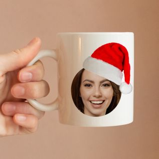 Santa Hat Photo Mug