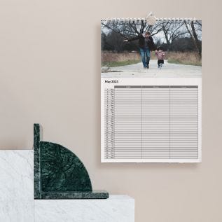 A4 Family Calendar - 3 People