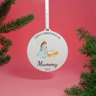 "First Christmas as Mummy" Bauble Decoration