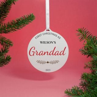"First Christmas As..." Bauble