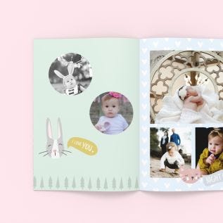 Hardcover Photo Book with Baby Theme