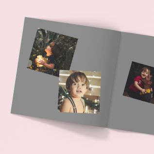 Hardcover Photo Book with Grey Theme