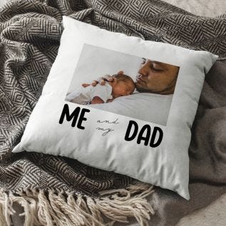 Me & My Dad Photo Cushion