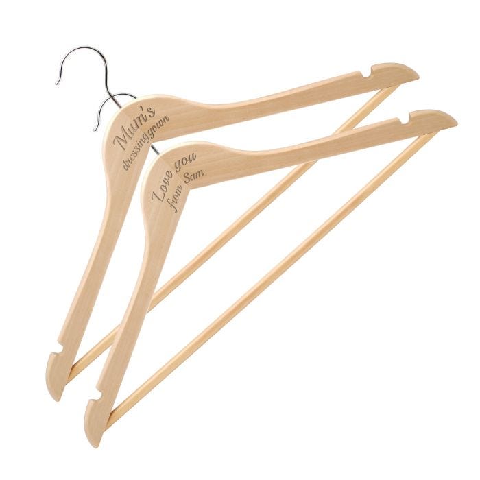 Wooden coat hangers tesco sales