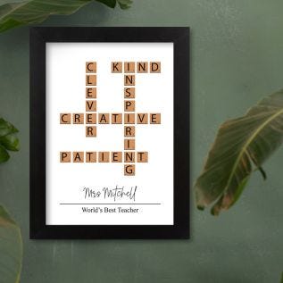 Teacher Letter Tile Print and Frame