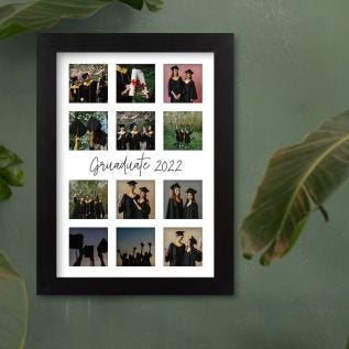 12 Image & Center Text Print and Frame
