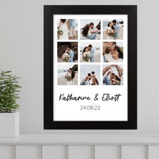 9 Image Collage Print & Frame