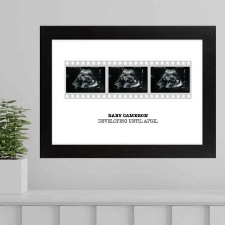 Floral-Baby-Scan-Print-Frame-A4-Black.jpg