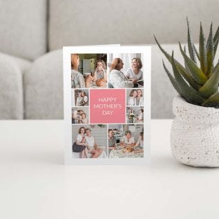 Colour Square Collage Card