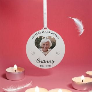 "Forever in Our Hearts" Memorial Hanging Decoration