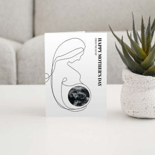 Baby Scan Bump Photo Card
