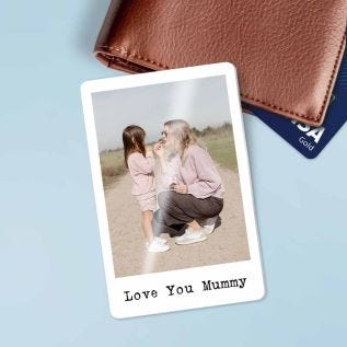 Mummy Metal Photo Wallet Card
