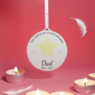 "Shine On In Our Hearts" Memorial Hanging Decoration
