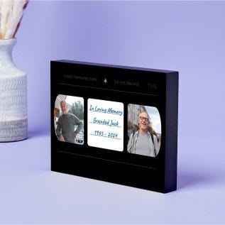 VHS Tape Memorial Photo Block (8x6")
